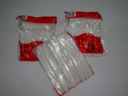 Cubierto plastico 25pcs.