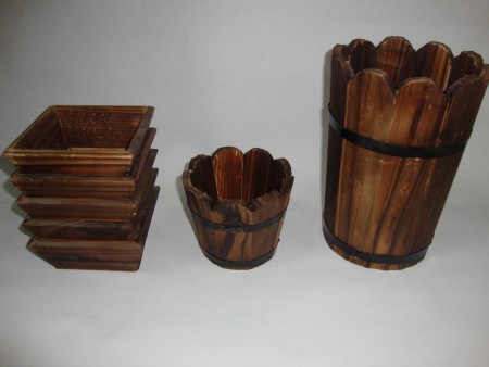 Floreros madera